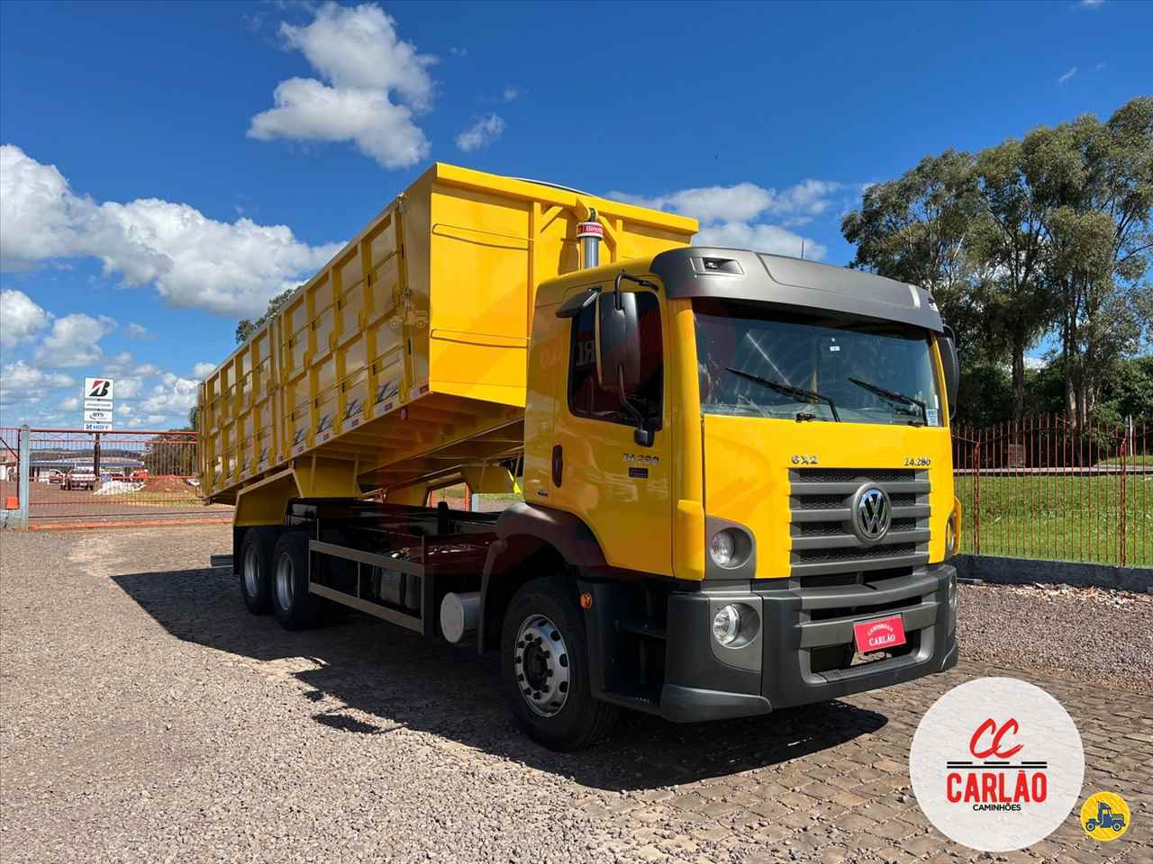 CAMINHAO VOLKSWAGEN VW 24280 Caçamba Basculante Truck 6x2 Carlão Caminhões CARAZINHO RIO GRANDE DO SUL RS